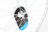 KX Wheels KX Road 27 x 1 1/4 inch single-wall front wheel rim with silver rim, quick-release 100mm hub for bicycle components