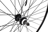 KX Wheels KX Road 700C doublewall rear wheel rim with quick release and screw-on freewheel for bicycle components.