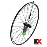 KX Wheels Road 700C rear cassette wheel with double-wall rim, quick release, 36H, suitable for 8-10 speed bicycles.