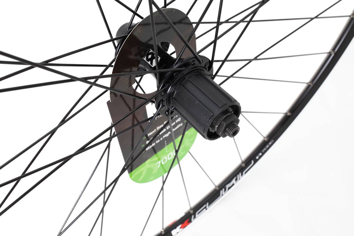 KX Wheels 700C rear cassette wheel rim with double-wall construction, quick release, 36 spokes, suitable for 8-10 speed bicycles
