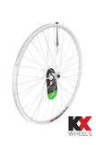 KX Wheels KX Hybrid 700C front wheel rim with double-wall design and quick release axle for bike components