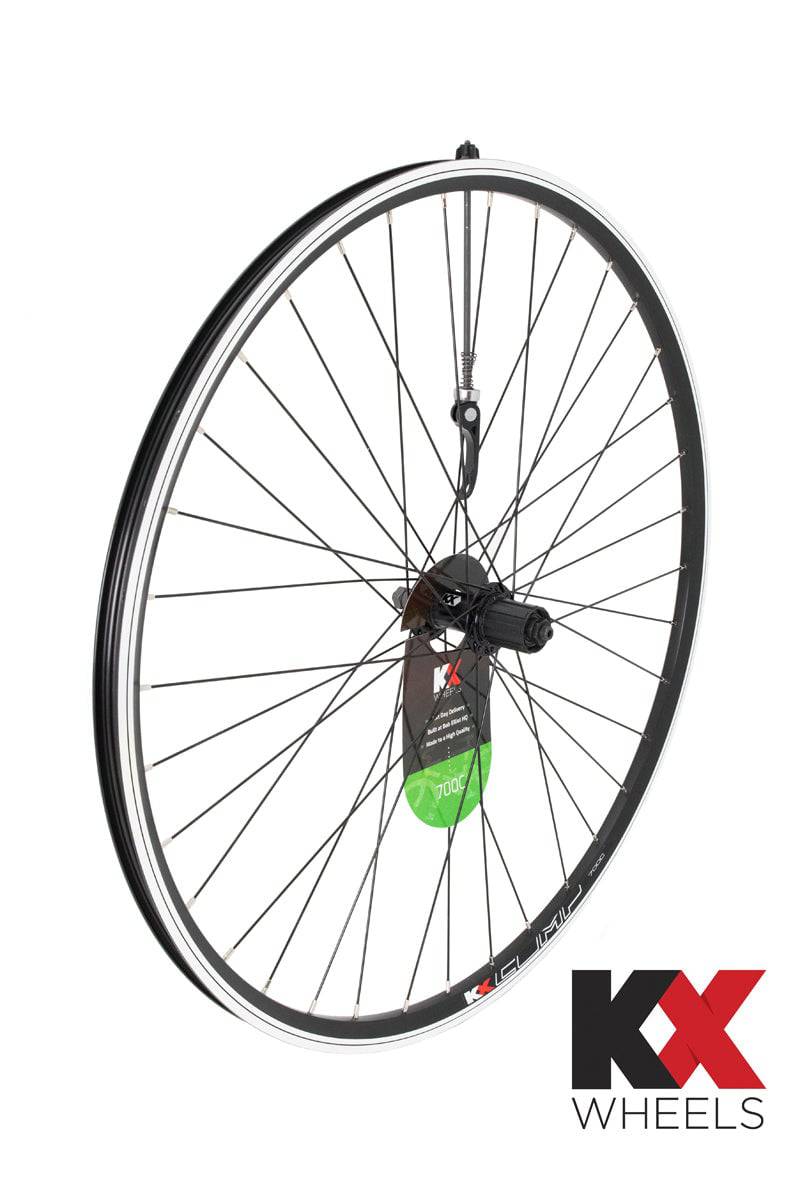 KX Wheels KX Hybrid 700C rear cassette wheel with double-wall rim, quick release, 135mm spacing, suitable for bike components