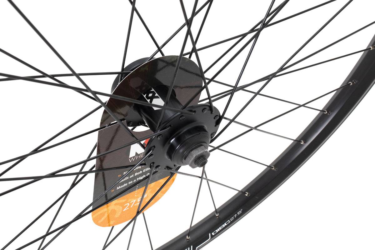 KX MTB 27.5-inch 650B front wheel with double-wall rim, disc brake, 36H, 6-bolt, quick-release, black bike component