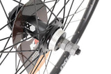 KX Wheels MTB 27.5-inch rear disc brake wheel with doublewall rim, quick-release, 36H hub, black finish, 6-bolt rotor mount