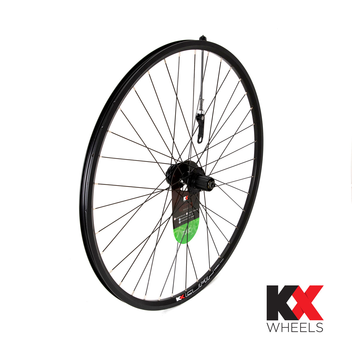 KX-Hybrid-700C-Doublewall-Q/R-Cassette-Wheel-Disc-Brake-in-Black-(Rear)