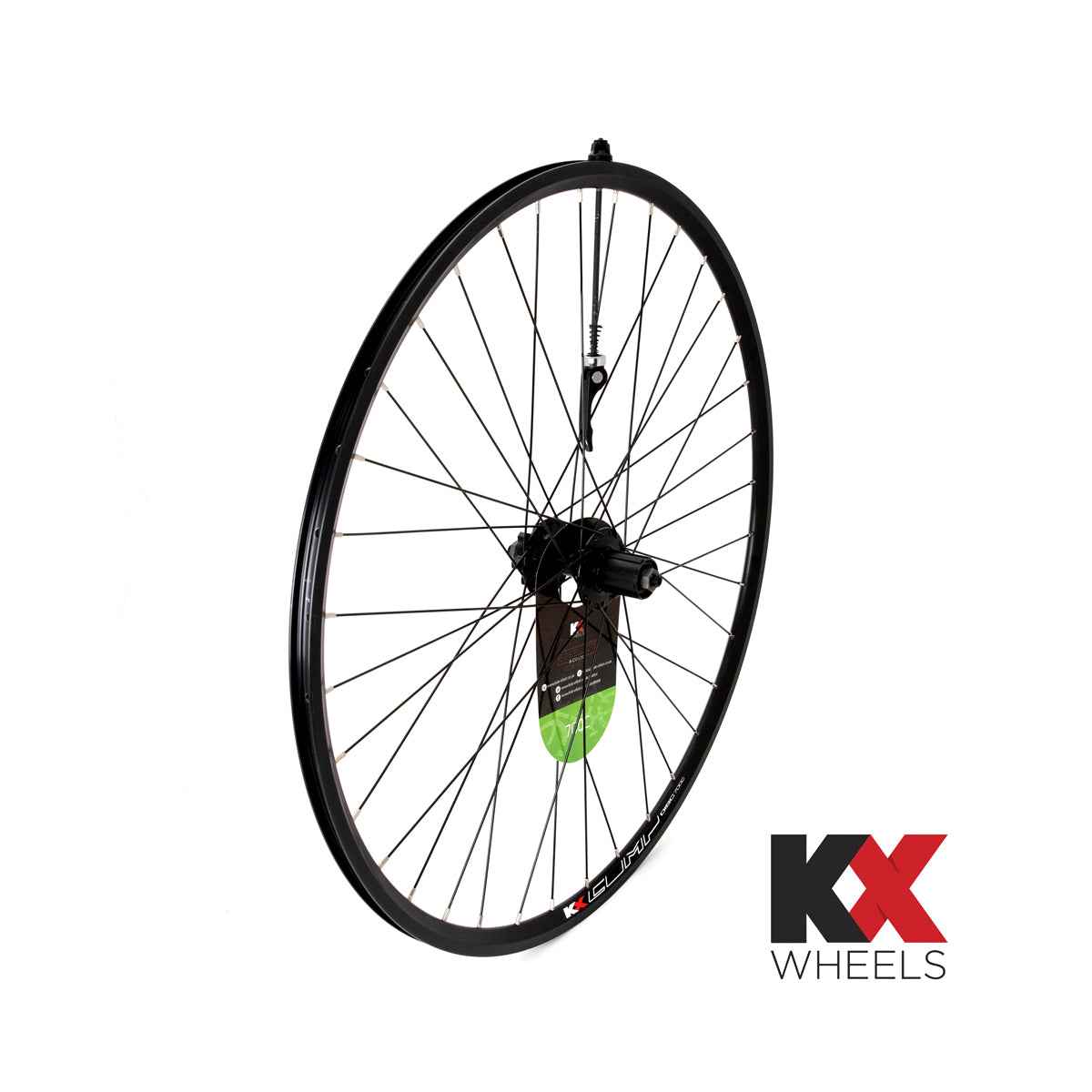 KX-Road-700C-Doublewall-Q/R-Wheel-Cassette-Disc-Brake-in-Black-(Rear)