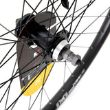 KX MTB 26-inch rear wheel with double-wall rim, quick release, screw-on disc brake hub, black alloy bike component