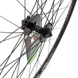 KX Wheels KX Road 700C front wheel with double-wall rim, quick release, and disc brake compatibility in black.