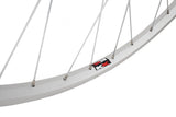 KX Wheels KX Hybrid 700C front wheel with single-wall rim and solid axle, designed for hybrid bikes.