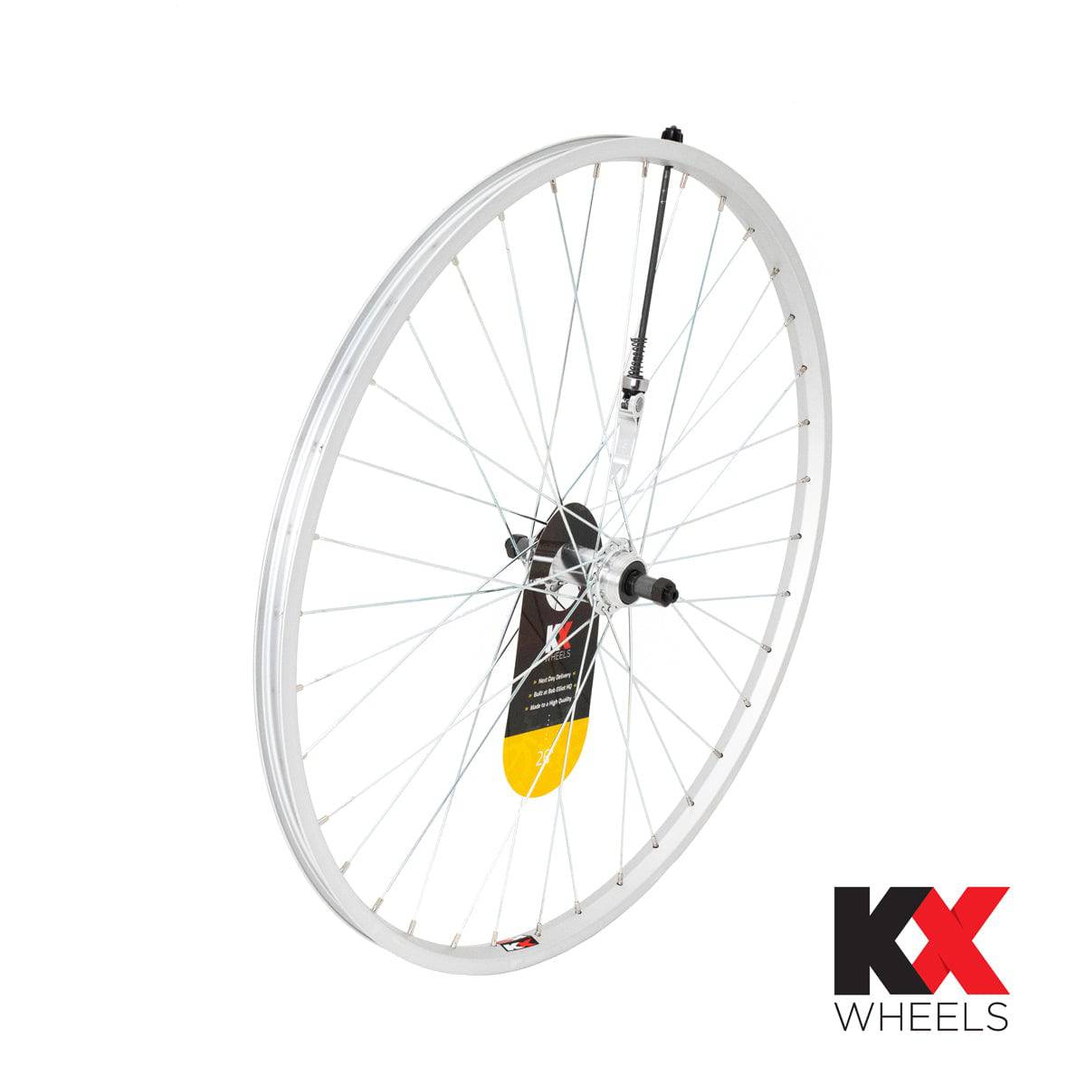 KX MTB 26-inch rear single-wall Q/R screw-on wheel rim for mountain bike brake components, durable and lightweight design