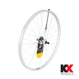 KX MTB 26-inch rear single-wall Q/R screw-on wheel rim for mountain bike brake components, durable and lightweight design