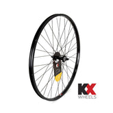 KX MTB 26-inch front wheel with single wall rim, solid axle, 36-hole, suitable for mountain biking components