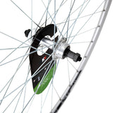 KX Wheels KX Road 700C rear wheel rim with double-wall construction, quick release, and screw-on freewheel for road bikes.