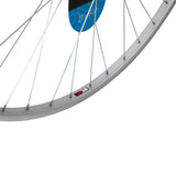 KX Wheels KX Road 27x1.25-inch silver singlewall rear wheel rim with rim brake, quick-release screw-on hub, bicycle component
