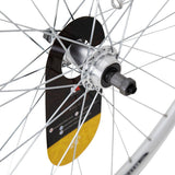 KX MTB 26-inch rear wheel with double-wall rim, quick release, screw-on freewheel, designed for mountain biking.