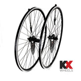 KX-Pro-Road-700C-Q/R-Sealed-Bearing-8-10-Speed-Wheels-in-Black
