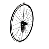 KX Wheels KX Pro Road 700C rim brake wheels with sealed bearings for 8-10 speed bikes, black color, quick-release.