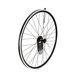 KX Wheels KX Pro Road 700C Q/R sealed bearing wheels with black rims, rim brake compatible, designed for 8-10 speed road bikes.