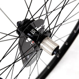 KX Wheels MTB 29-inch disc sealed bearing wheels with quick release, compatible with 10-11 speed mountain bike components.