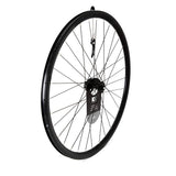 KX Wheels KX Pro Road 700C Q/R disc sealed bearing wheelset for 10-11 speed Shimano bikes, shown with disc brake rotor mounted