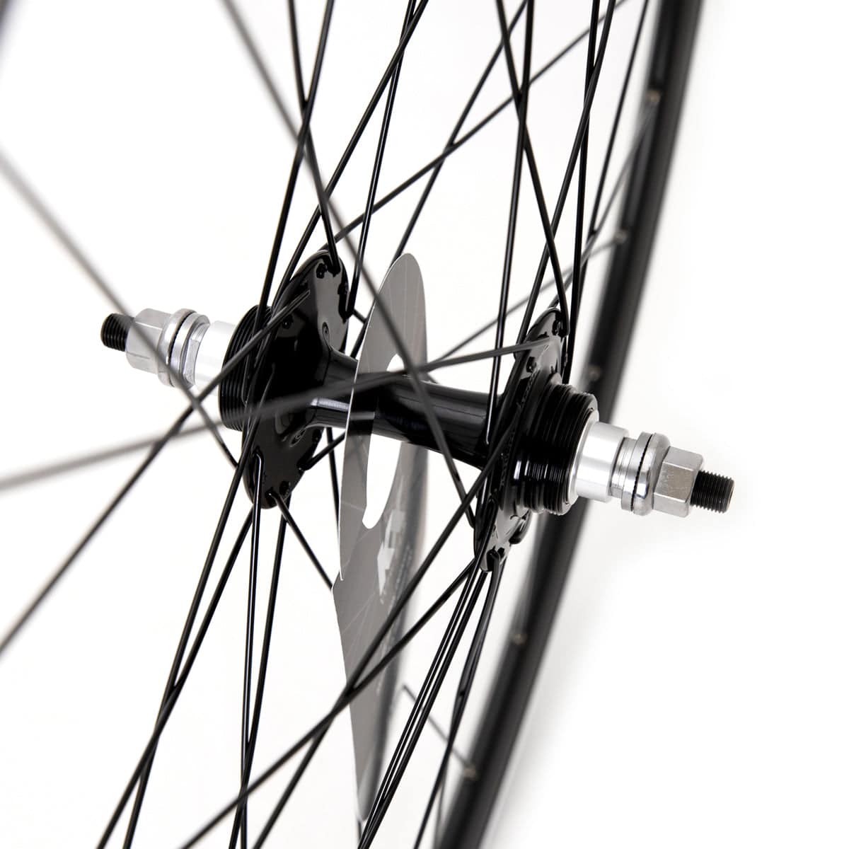 KX Wheels KX 700C Pro FXD fixie wheel with Sturmey Archer flip flop hub, front or rear bike component, black with silver accents