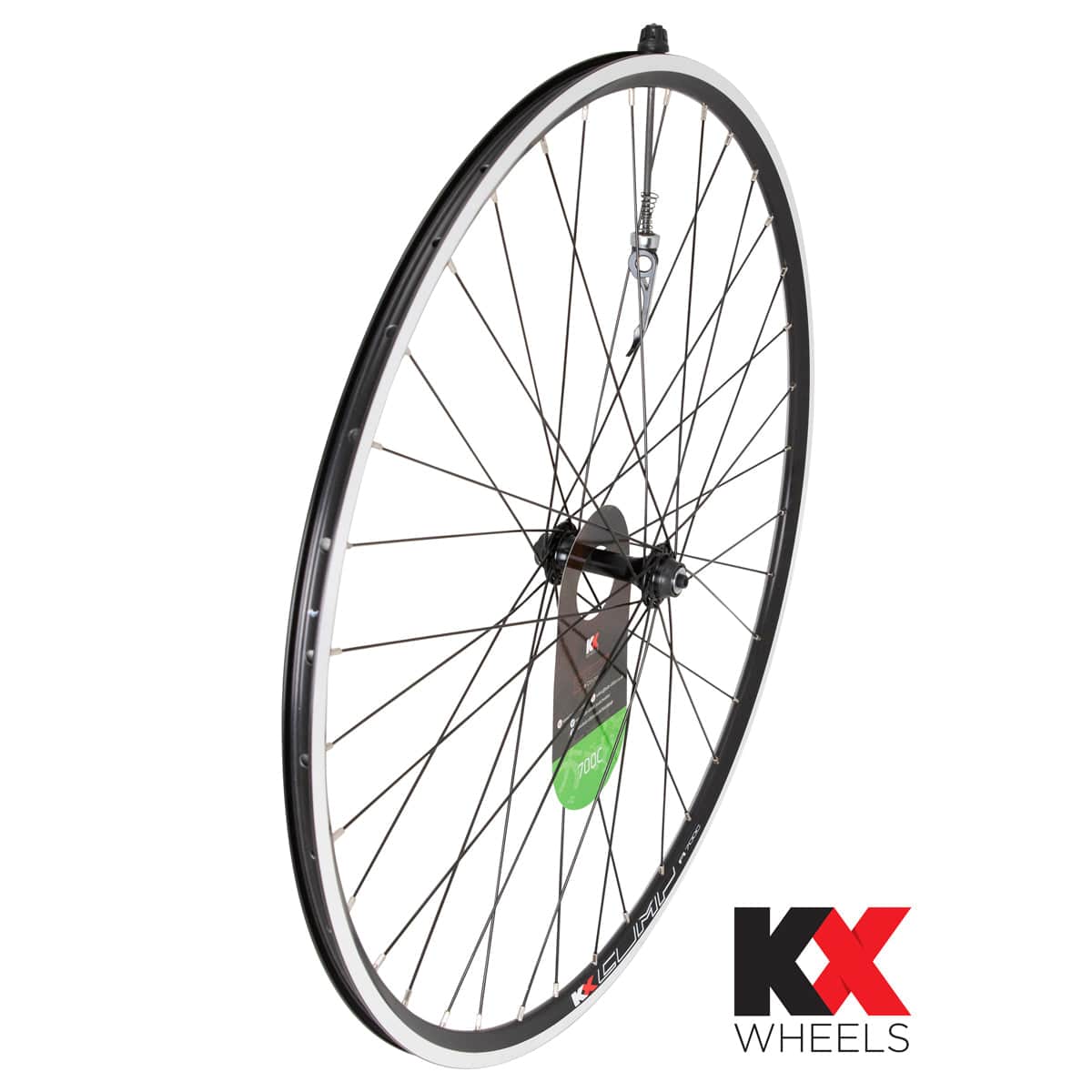 KX Wheels KX Road 700C doublewall front wheel rim with brake, quick release, 100mm axle for bike components