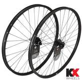 KX-Pro-29"-MTB-Disc-Tubeless-Thru-Axle-Wheels-in-Black