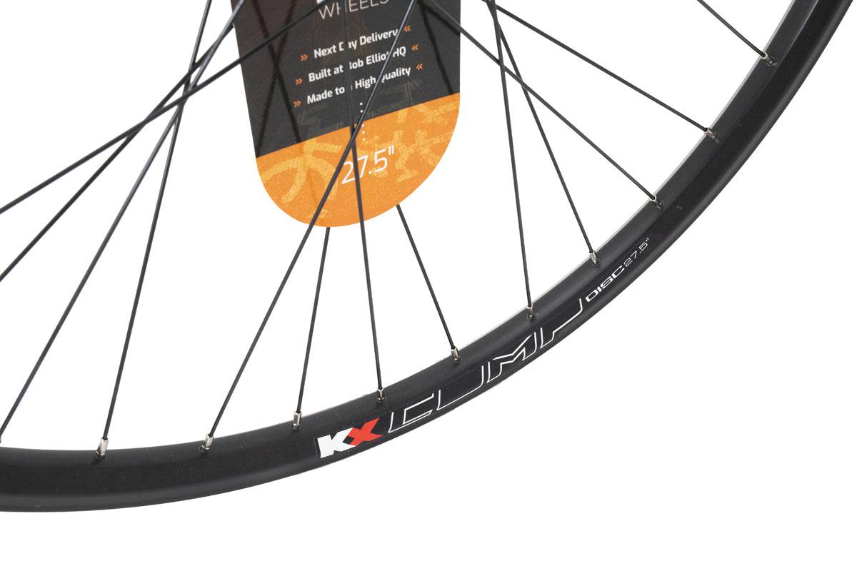 KX Wheels KX Economy MTB 650B 27.5-inch double wall disc brake rim in black with 36 spokes, suitable for mountain biking components.