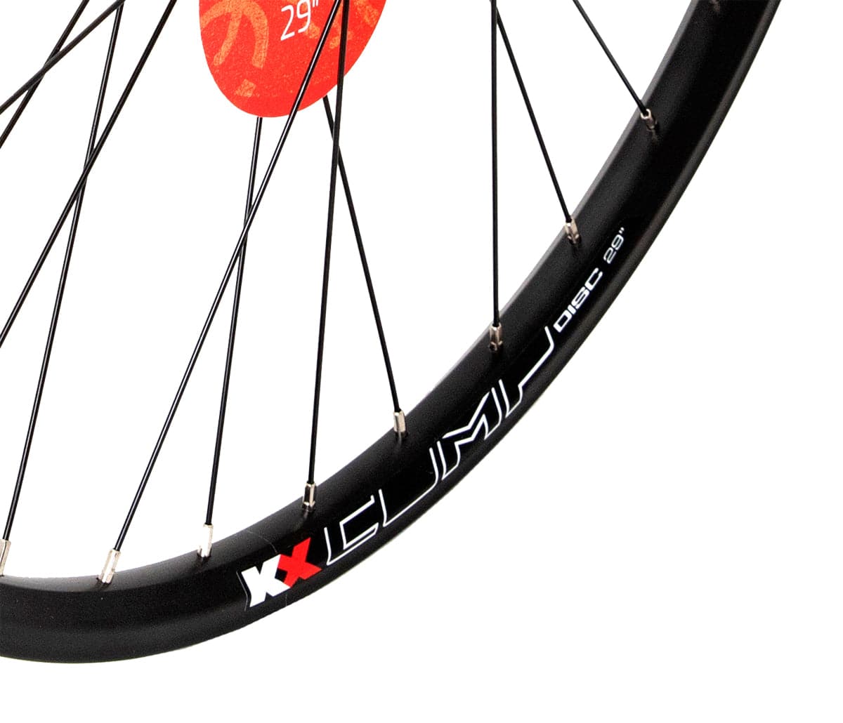 KX Wheels MTB 29er double wall disc brake rim, black, 36H, mountain bike component with sturdy construction and disc brake compatibility