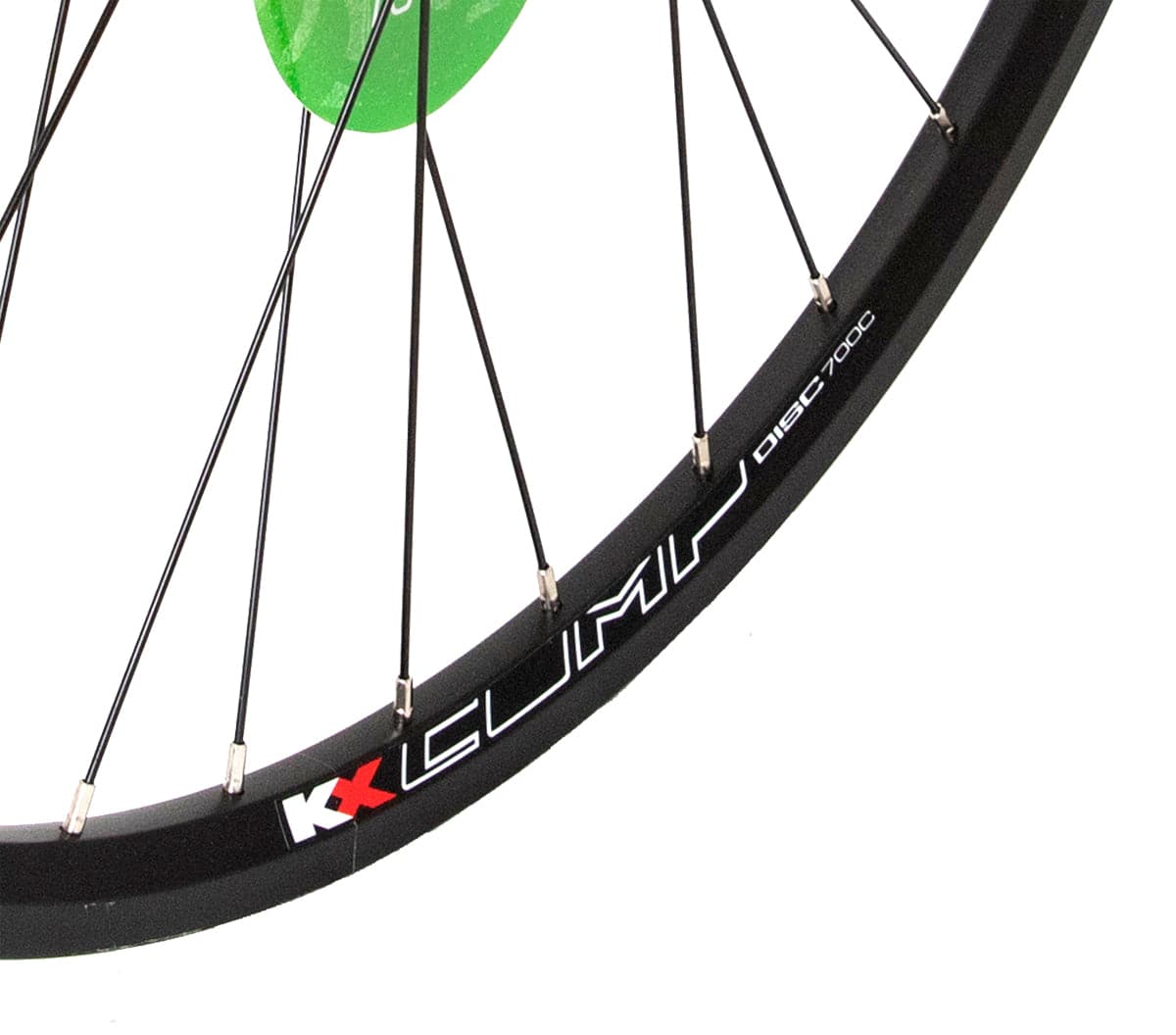 Black KX Economy Hybrid Bike Rim 700C with double wall construction and 36H disc brake compatibility, suitable for KX Wheels components.