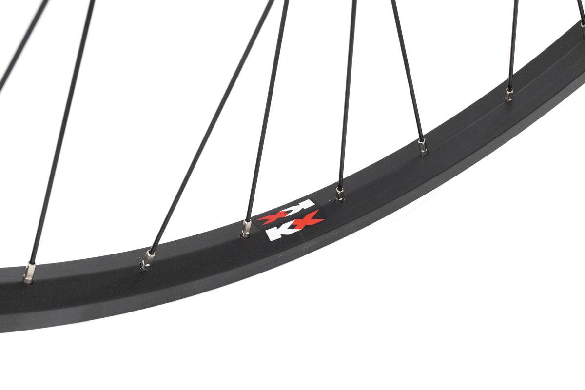 Black KX Wheels Economy 700C single wall rim with 36H spacing for bicycle rim brake road bikes, durable and lightweight bike component.