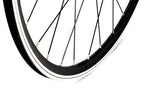 Black KX Pro Road 700C double wall rim with 32H spoke holes, designed for road bike rim brake wheels by KX Wheels.
