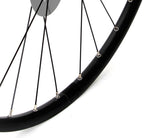 KX Wheels KX Pro Hybrid 700C black double wall disc brake rim with 32 holes for road bikes, durable and lightweight cycling component