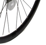 Black KX Pro Road 700C disc brake rim with 32H double wall construction, designed for cycling components by KX Wheels.