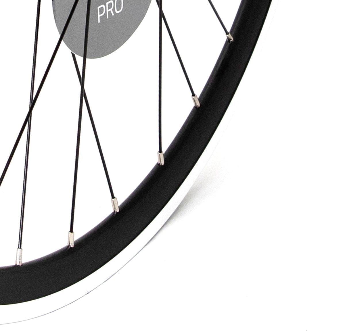 KX Wheels KX Pro Fixie Track 700C black double wall rim with 32 spokes, durable bicycle component for track and fixie bikes.