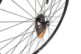 KX MTB 27.5-inch 650B front wheel with double-wall rim, black finish, quick release, designed for mountain biking components
