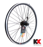 KX-Junior-24"-Doublewall-Q/R-Axle-Cassette-Wheel-Disc-/-Rim-Brake-in-Black-(Rear)