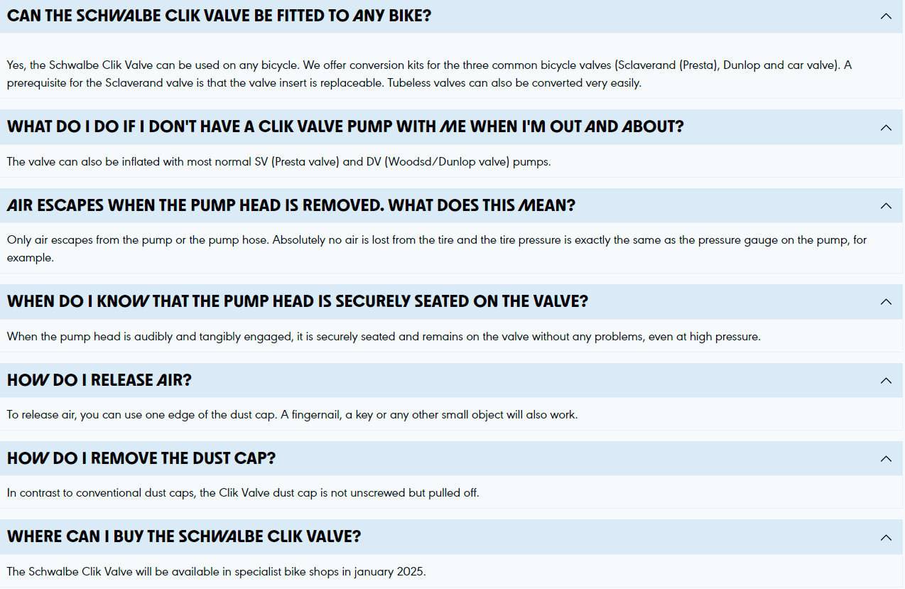 Schwalbe Clik Valve Presta to Schrader Conversion Kit (Valves with Pump Head Adaptor) | Swinnerton Cycles