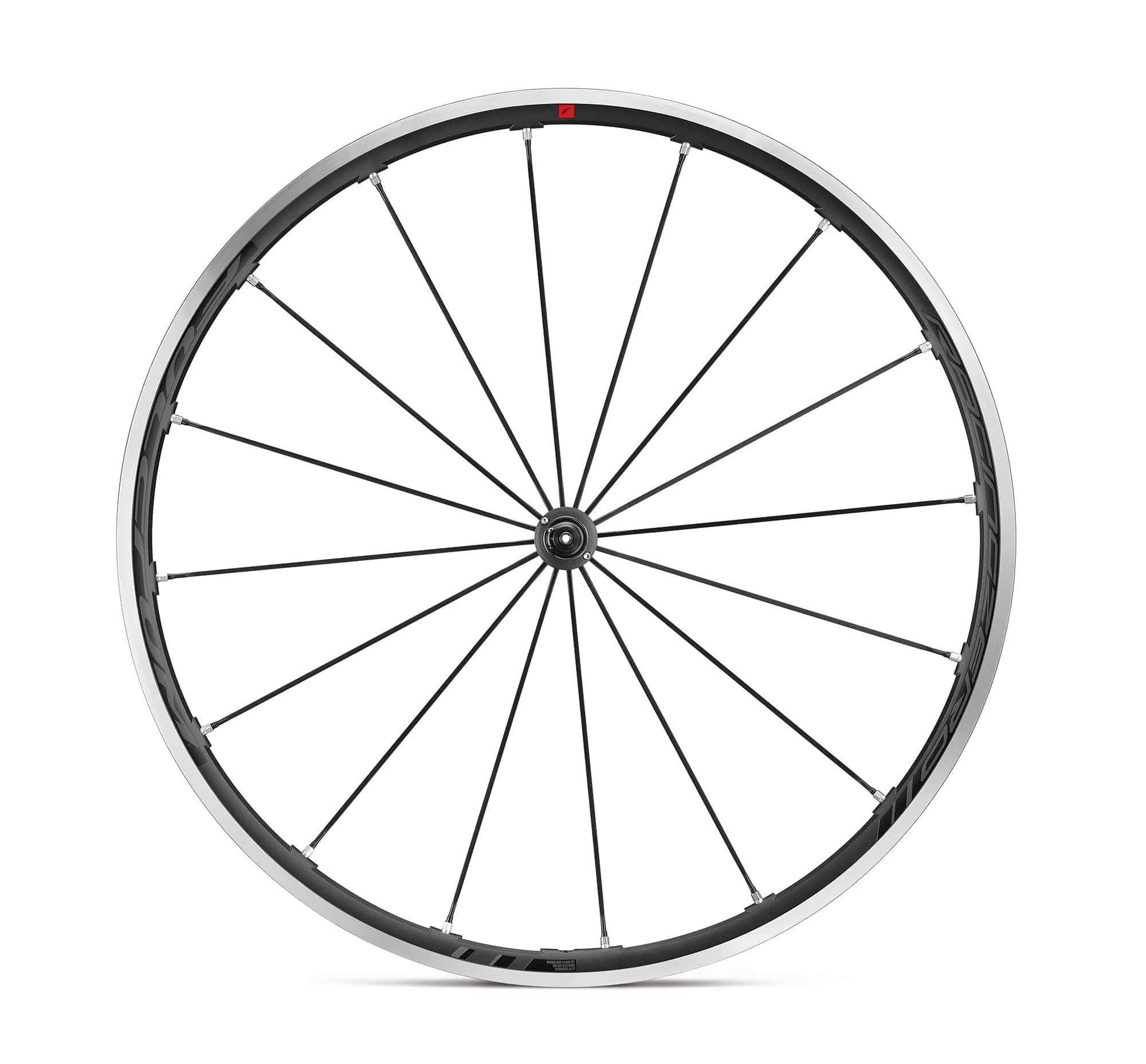 Fulcrum Racing Zero alloy tubeless road wheelset with Campagnolo quick release, 700c size, lightweight cycling components.