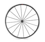 Fulcrum Racing Zero alloy tubeless road wheelset with Campagnolo quick release, 700c size, lightweight cycling components.