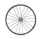 Fulcrum Racing Zero alloy road wheelset with Shimano HG11 tubeless compatible wheels and quick release, 2-Way Fit for road cycling.