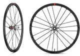 Fulcrum Racing Zero Alloy tubeless disc brake road wheelset with Shimano HG11 compatibility, featuring lightweight alloy construction.