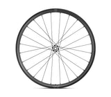 Fulcrum Rapid Red carbon gravel wheelset with SRAM XDR tubeless disc brakes, lightweight and durable for gravel riding.