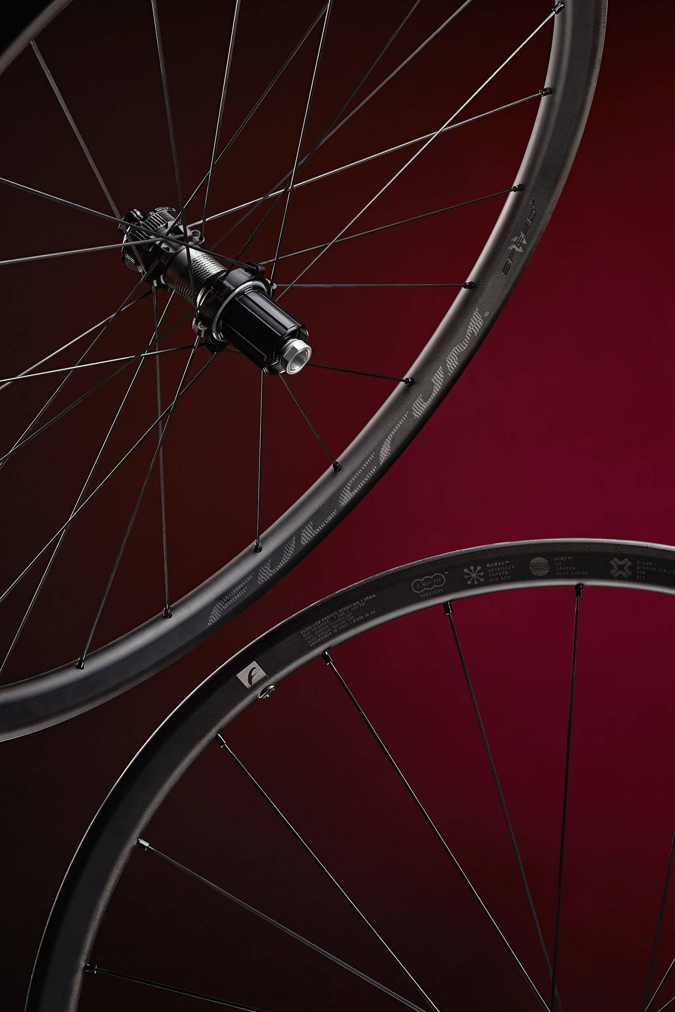 Fulcrum Speed 25+ carbon tubeless disc brake road wheelset with SRAM XDR hub, 700c size, lightweight cycling components
