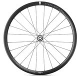 Fulcrum Soniq AL alloy Campagnolo tubeless disc brake road bike wheelset with aerodynamic spokes and durable rim.