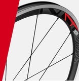 Fulcrum Racing 4 Alloy Shimano HG11 tube-type 700c road wheelset with quick-release skewers, showcasing lightweight components.