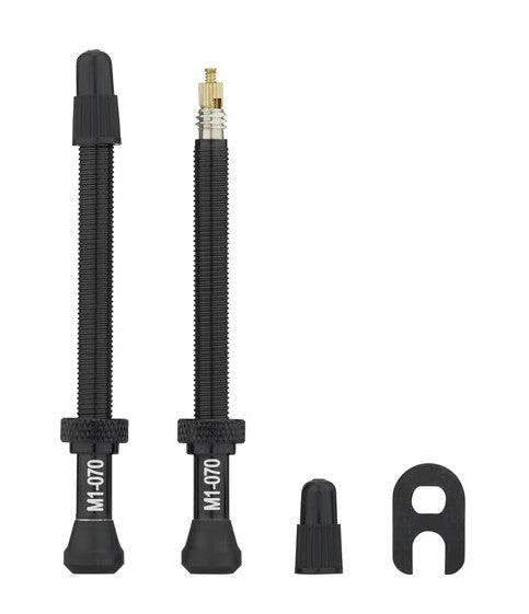 Fulcrum 2-Way Fit tubeless valve for wheels, 70mm, ensuring secure airtight seal for tubeless tires on bicycle components.