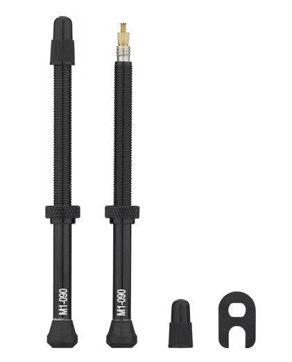 Fulcrum 2-Way Fit tubeless valve, 90mm, for secure tubeless tire sealing on bicycle wheels, made by Fulcrum Wheels.
