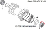 Fulcrum Option Kit for 135/142 HH12 hubs, durable bike components with easy installation, from Fulcrum Wheels.