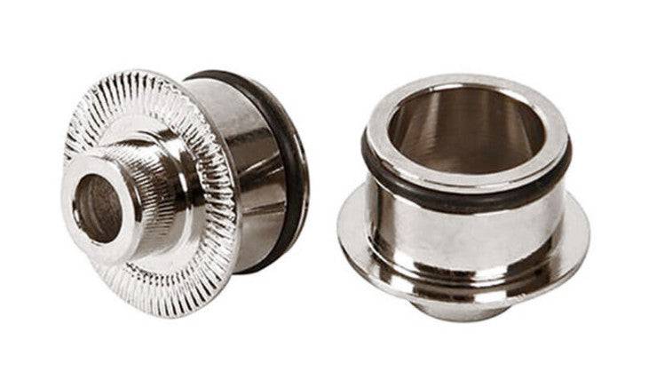 Fulcrum Red Power XL bike wheel hub upgrade with HH15mm option, showcasing the sleek red anodized finish and high-performance components.